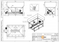 Бункер-живильник для сипучих матеріалів на 6 куб. метрів із зворушувачем